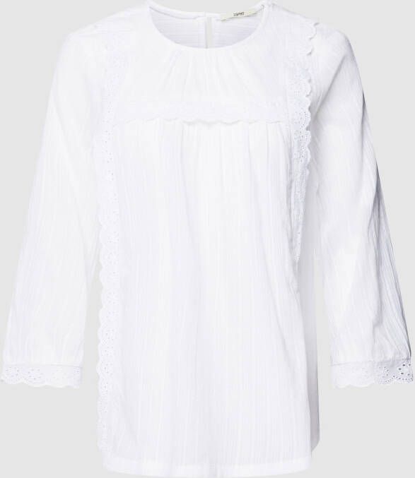 Esprit Blouse met broderie anglaise