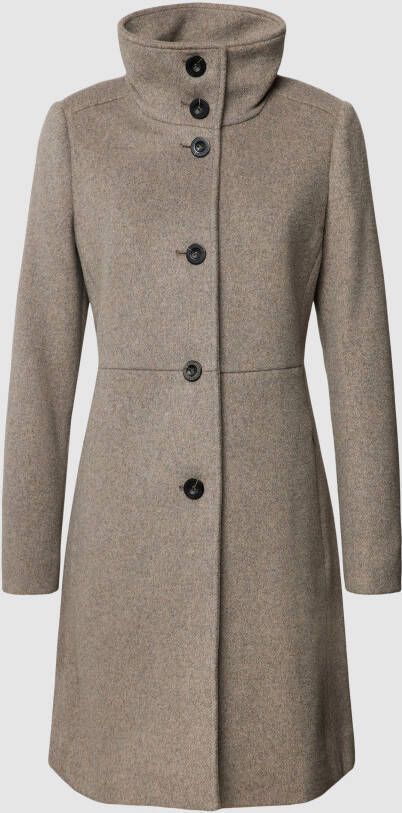 Esprit Collection Wollen jas met hoog te sluiten staande kraag