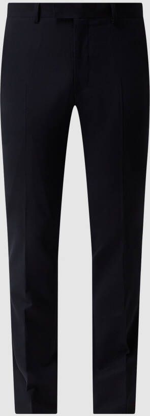 Esprit collection Slim fit pantalon van een mix van wol en elastaan