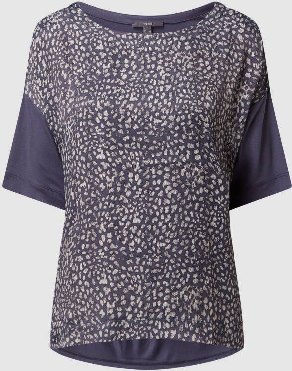 Esprit collection T-shirt met contrasterende voorkant