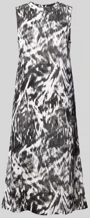 Esprit Midi-jurk met ronde hals
