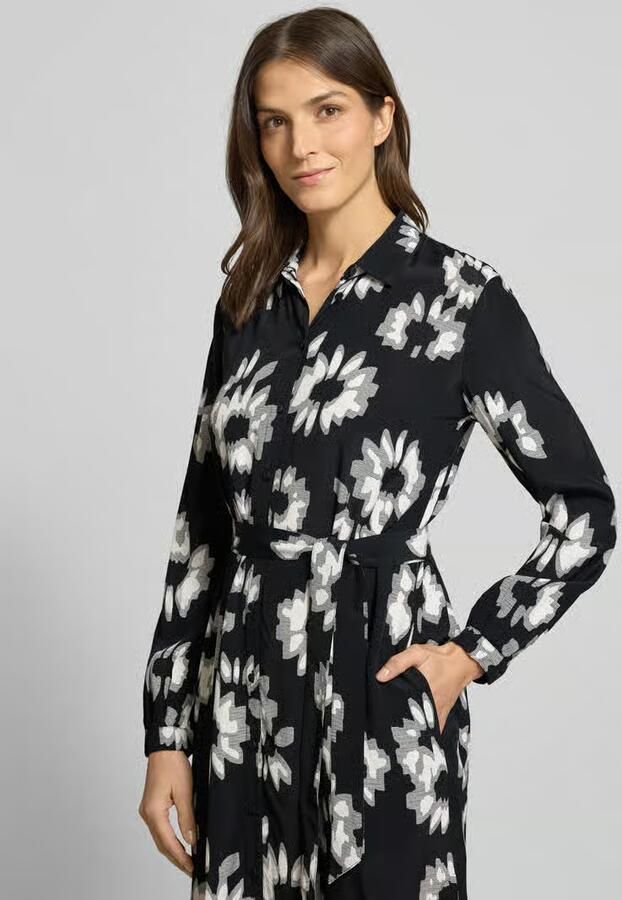 Esprit Midi-jurk met strikceintuur - Foto 2
