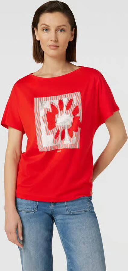 Esprit T-shirt met motief- en labelprint - Foto 2
