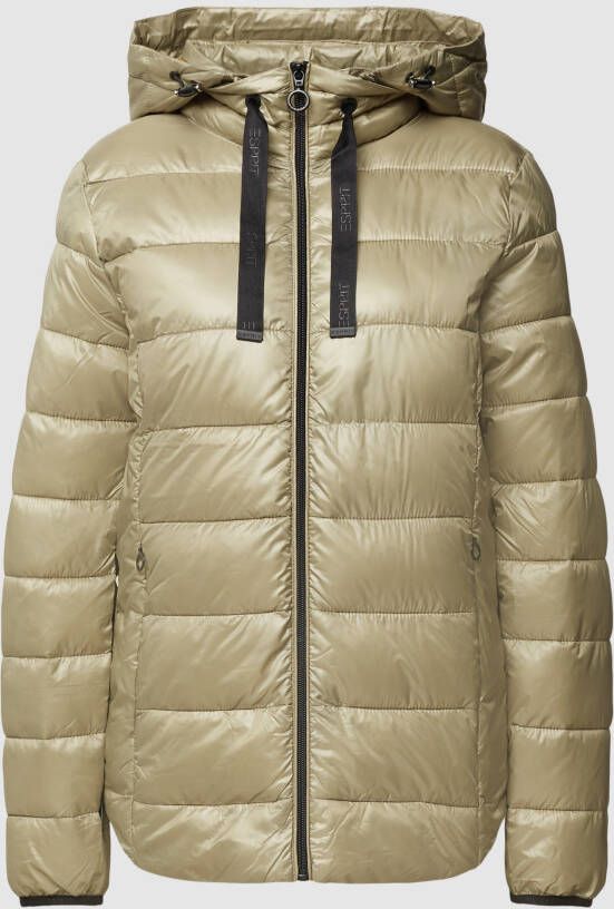 Esprit Gewatteerde jas met ritsen opzij voor meer comfort