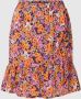 ESPRIT gebloemde rok van gerecycled polyester paars oranje roze - Thumbnail 2