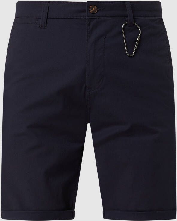 ESPRIT Men Casual regular fit short met biologisch katoen navy