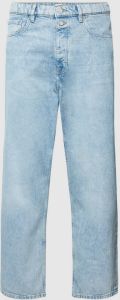 Esprit Loose fit jeans van katoen met contrastnaden