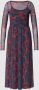 Esprit Midi-jurk van viscose met all-over motief - Thumbnail 1