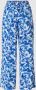 ESPRIT gebloemde high waist loose fit broek blauw wit - Thumbnail 2