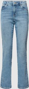 Esprit Straight fit jeans met labeldetail