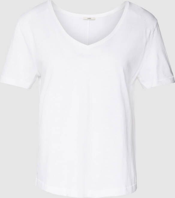 Esprit T-shirt met V-hals
