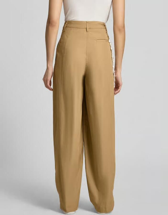 Essentiel Antwerp Barrel leg broek van puur katoen model 'JESUIS'