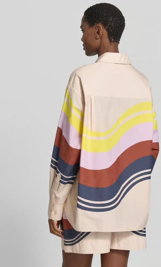 Essentiel Antwerp boxy fit blouse met lange mouwen van puur katoen model 'JOPPY'
