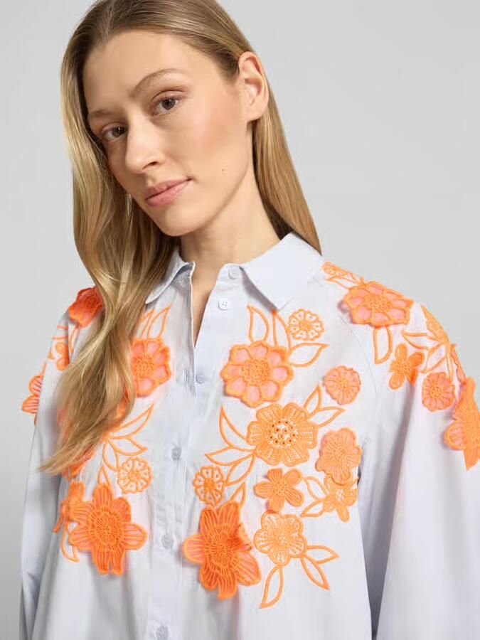 Essentiel Antwerp boxy fit overhemdblouse van puur katoen model 'JOELLA'