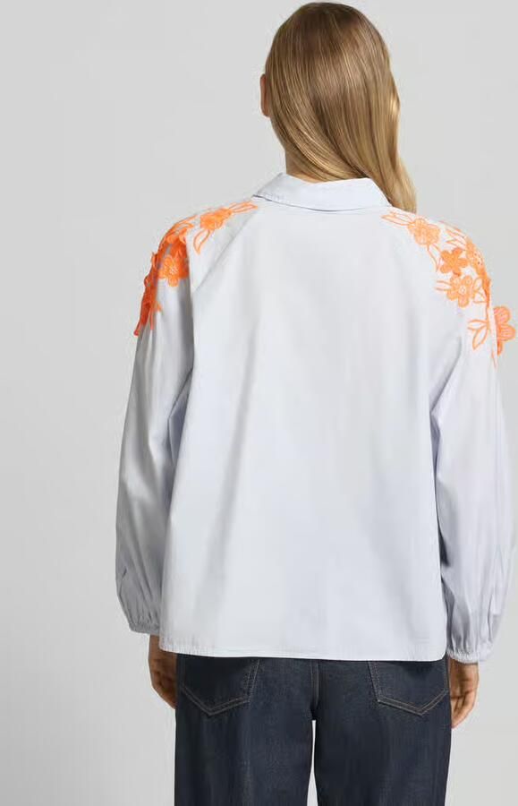 Essentiel Antwerp boxy fit overhemdblouse van puur katoen model 'JOELLA'