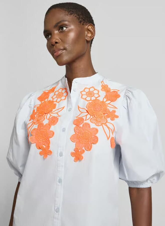 Essentiel Antwerp boxy fit overhemdblouse van puur katoen model 'JORJA'