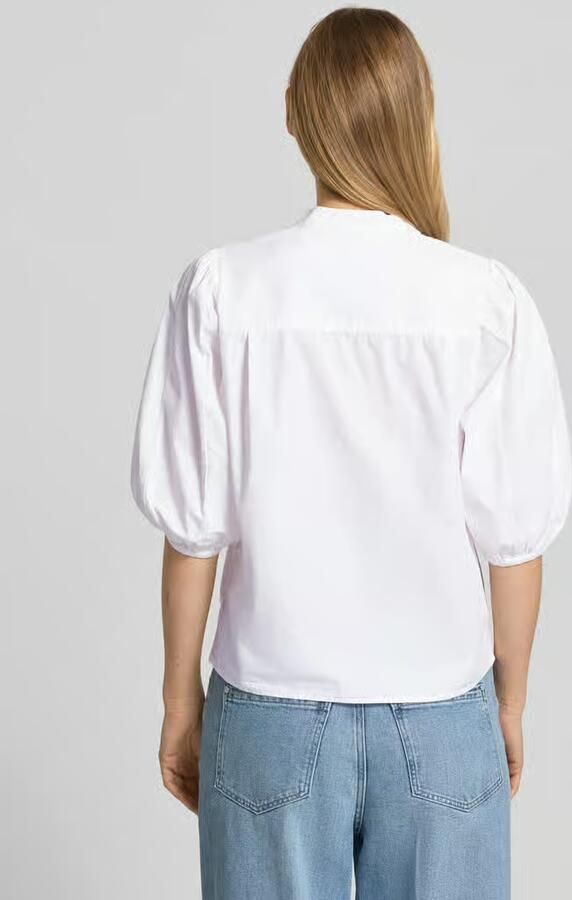 Essentiel Antwerp boxy fit overhemdblouse van puur katoen model 'JORJA' - Foto 2