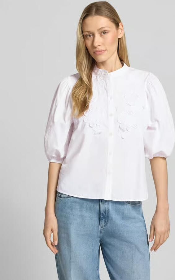 Essentiel Antwerp boxy fit overhemdblouse van puur katoen model 'JORJA' - Foto 3