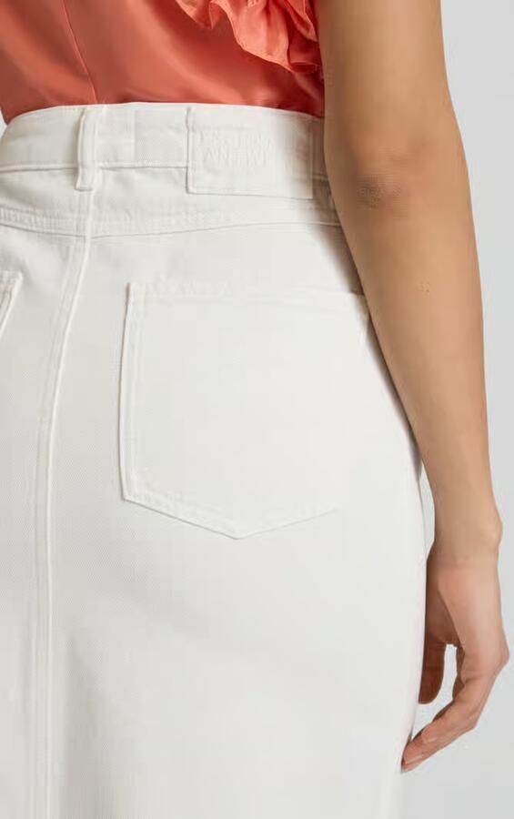 Essentiel Antwerp Jeansrok met loopsplit model 'Hobbit'