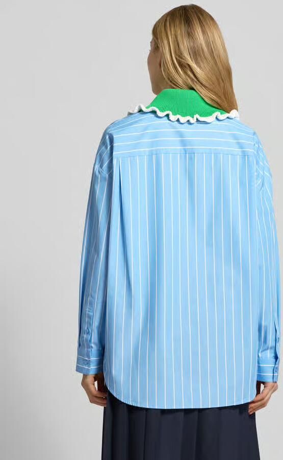 Essentiel Antwerp Loose fit overhemdblouse van puur katoen model 'JOYFUL' - Foto 4