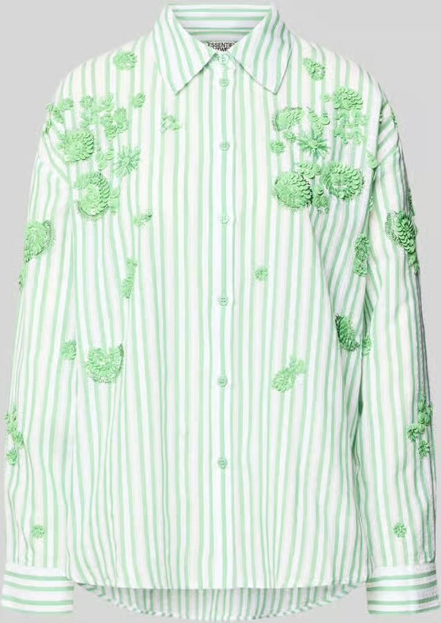 Essentiel Antwerp loose fit overhemdblouse van puur katoen model 'JULIETA' - Foto 2