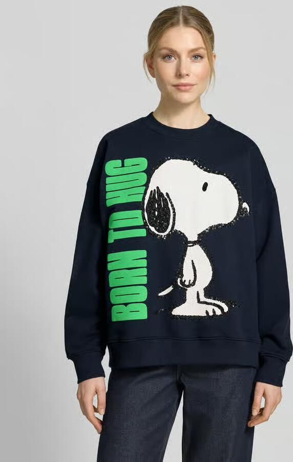 Essentiel Antwerp loose fit sweatshirt van puur katoen model 'JUMBRELLA EMBO' - Foto 4