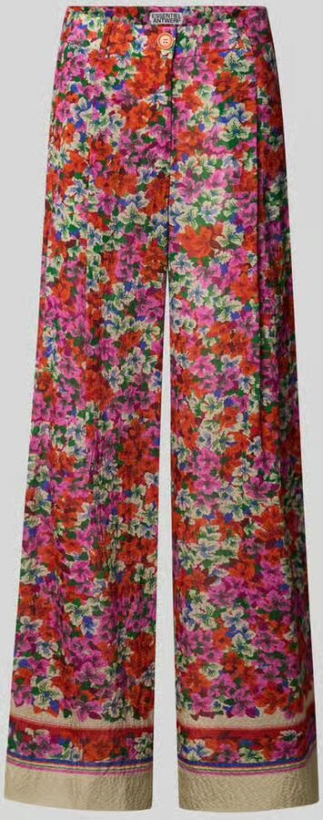 Essentiel Antwerp loose fit wijdte broek van mix van viscose en zijde model 'JOEK' - Foto 2