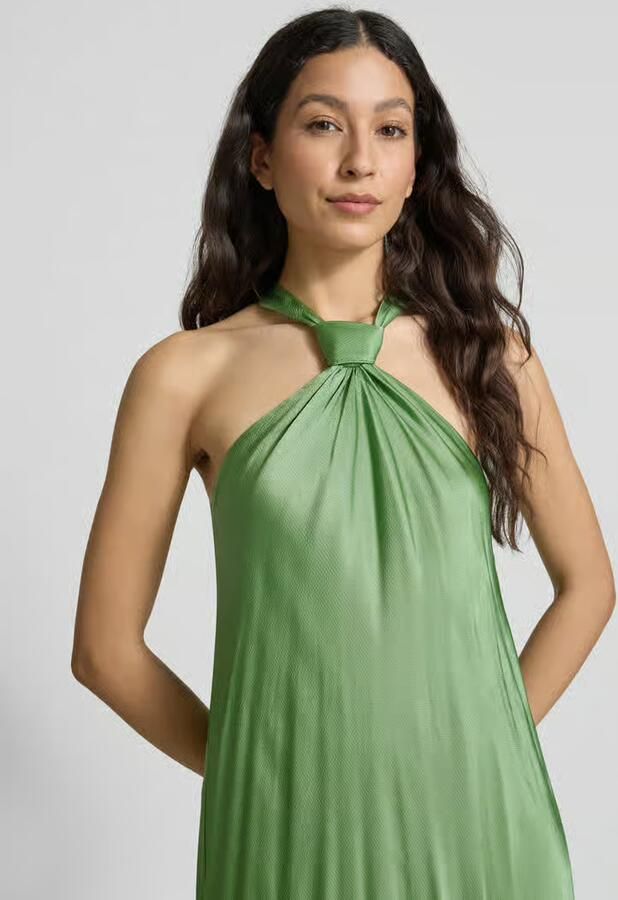 Essentiel Antwerp Maxi-jurk met halter knoopdetail model 'Huppsala' - Foto 2
