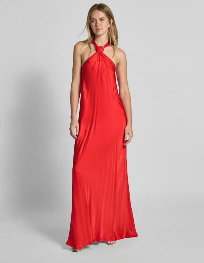 Essentiel Antwerp Maxi-jurk met halter knoopdetail model 'Huppsala' - Foto 2