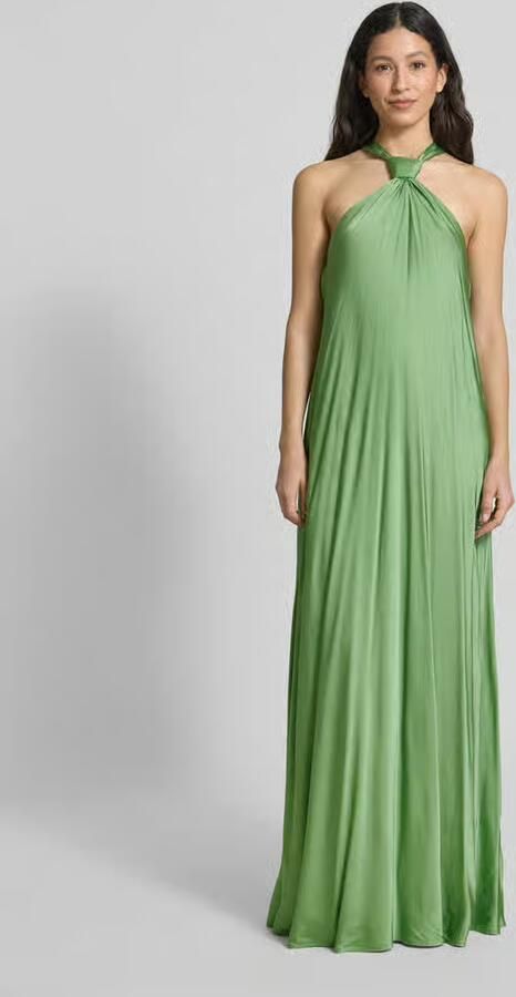 Essentiel Antwerp Maxi-jurk met halter knoopdetail model 'Huppsala' - Foto 2