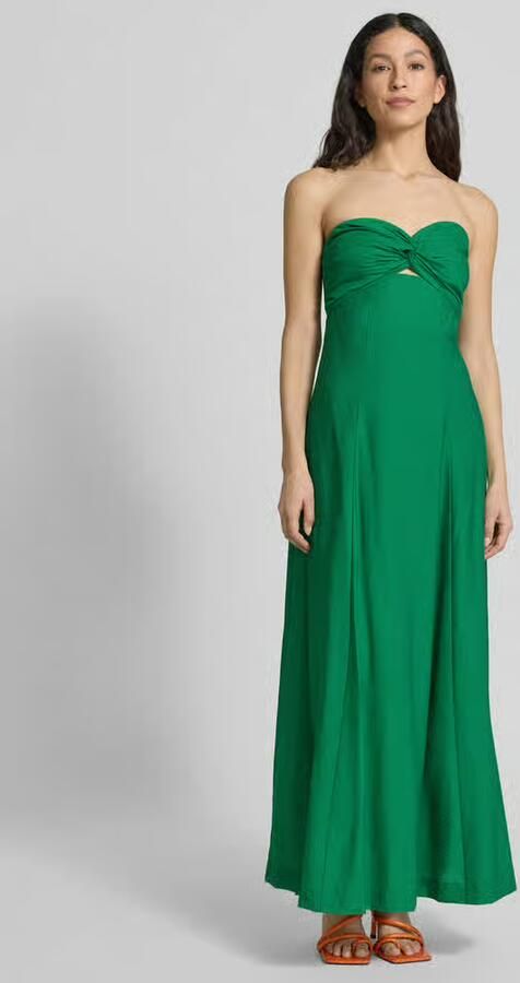 Essentiel Antwerp Maxi-jurk met knoopdetail model 'Heorgia' - Foto 3