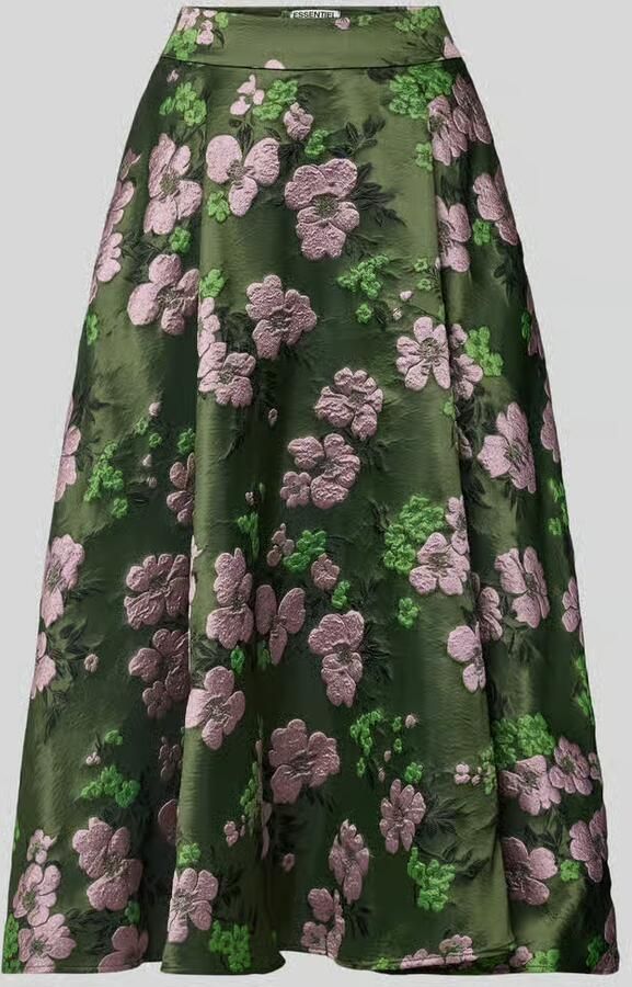 Essentiel Antwerp Midi-rok met jacquardstructuur model 'KATHYANNE'
