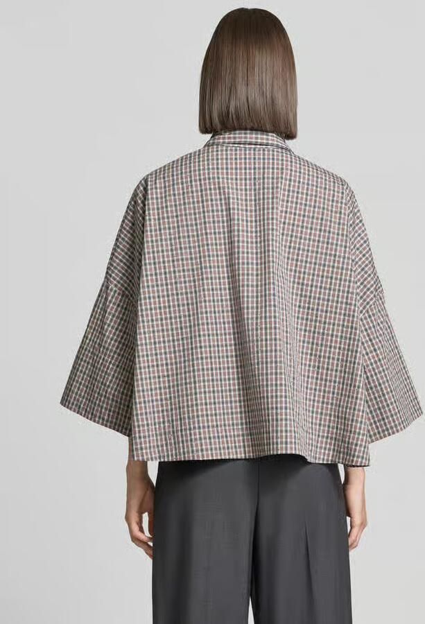 Essentiel Antwerp oversized blouse met korte mouwen van pure katoen model 'KEFIR'