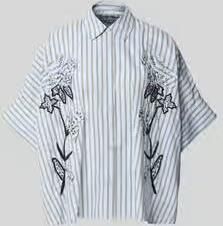 Essentiel Antwerp Oversized blouse met korte mouwen van puur katoen model 'JONKOE'