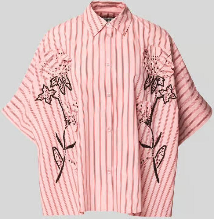 Essentiel Antwerp Oversized blouse met korte mouwen van puur katoen model 'JONKOE' - Foto 2