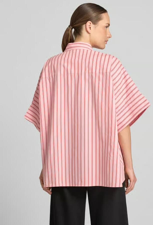 Essentiel Antwerp Oversized blouse met korte mouwen van puur katoen model 'JONKOE' - Foto 2