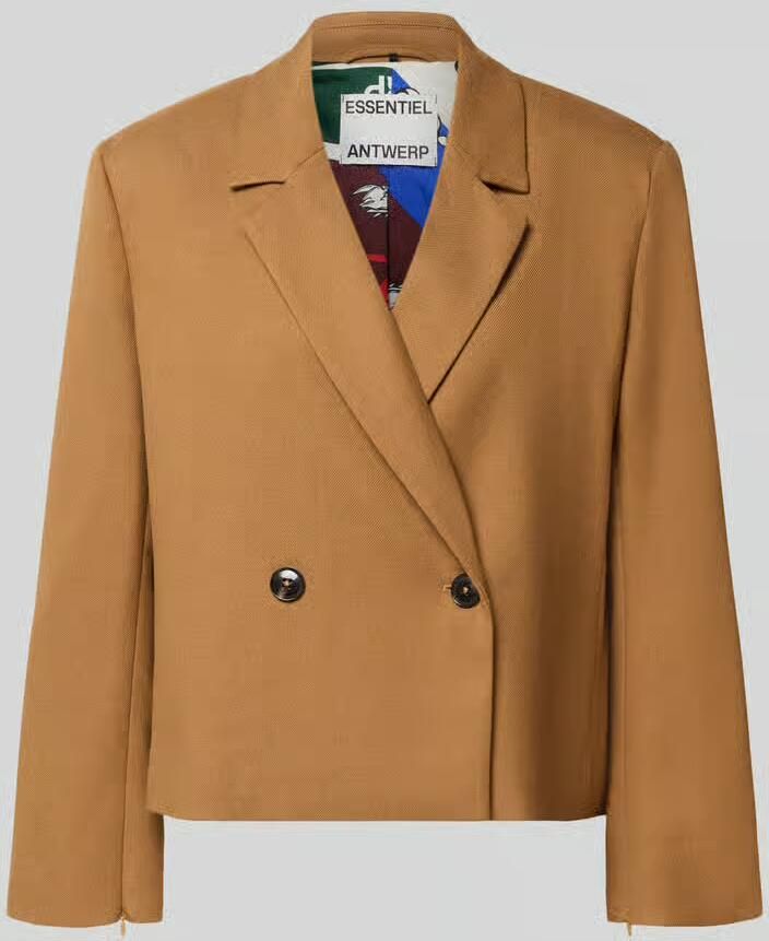 Essentiel Antwerp Oversized korte blazer met viscose model 'KIANA'