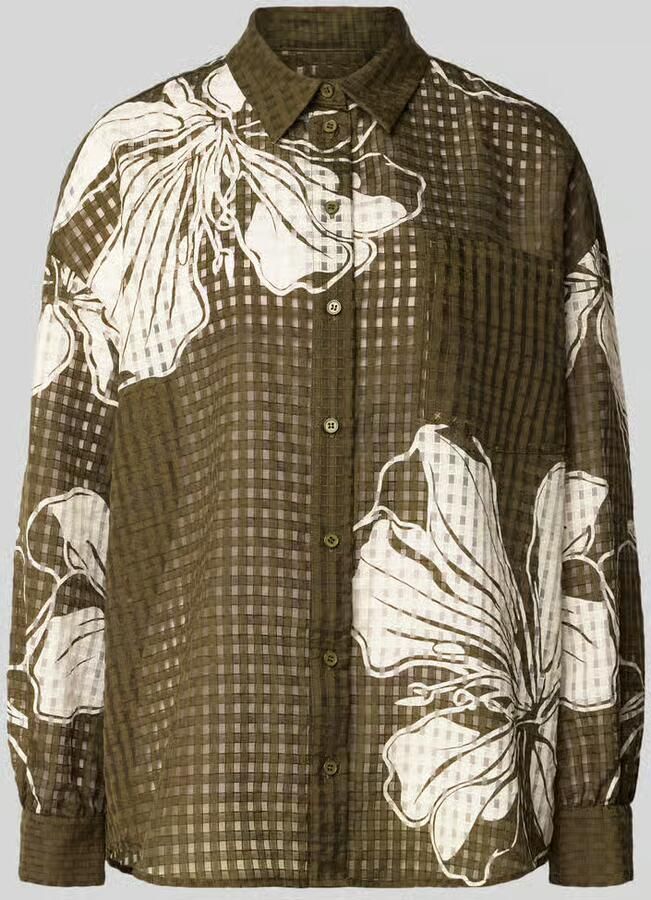 Essentiel Antwerp Oversized overhemdblouse met overhemdkraag model 'JORANGE' - Foto 2