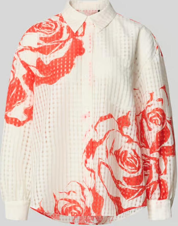 Essentiel Antwerp Oversized overhemdblouse met overhemdkraag model 'JORANGE' - Foto 2