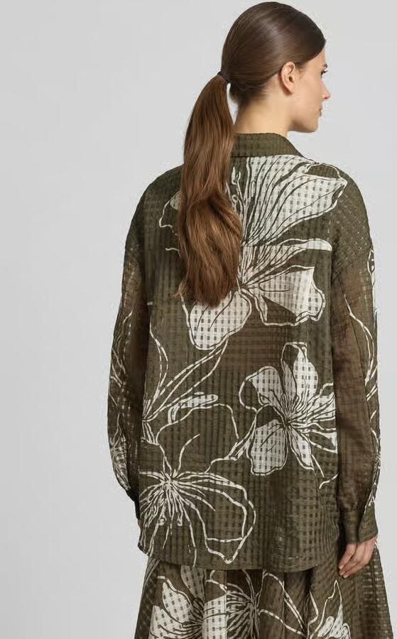 Essentiel Antwerp Oversized overhemdblouse met overhemdkraag model 'JORANGE'