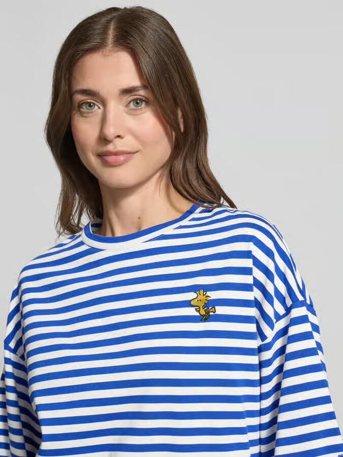 Essentiel Antwerp Oversized T-shirt van zuiver katoen model 'JARINERO STRIPED'