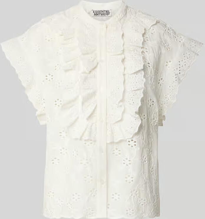 Essentiel Antwerp regular fit blouse van puur katoen model 'JELLABA' - Foto 2