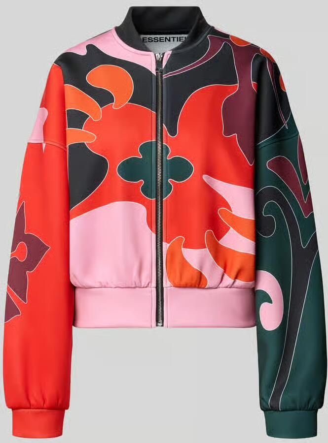 Essentiel Antwerp Regular fit bomberjack met abstract kleurpatroon model 'KIVA'