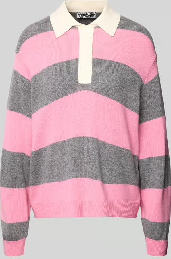 Essentiel Antwerp Regular fit gebreide pullover van wolmix met kasjmier model 'JARN'