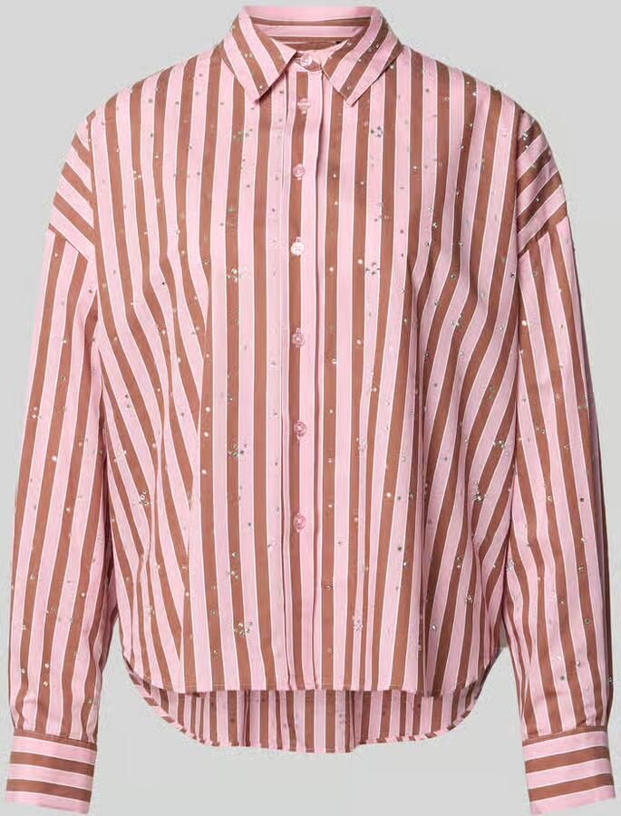 Essentiel Antwerp regular fit overhemdblouse van katoenmix model 'JELIEF' - Foto 2