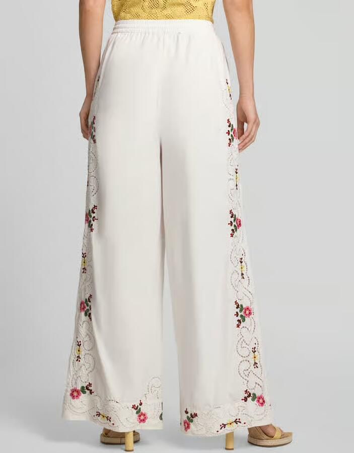 Essentiel Antwerp regular fit wijdte broek van puur katoen model 'JANAI' - Foto 2