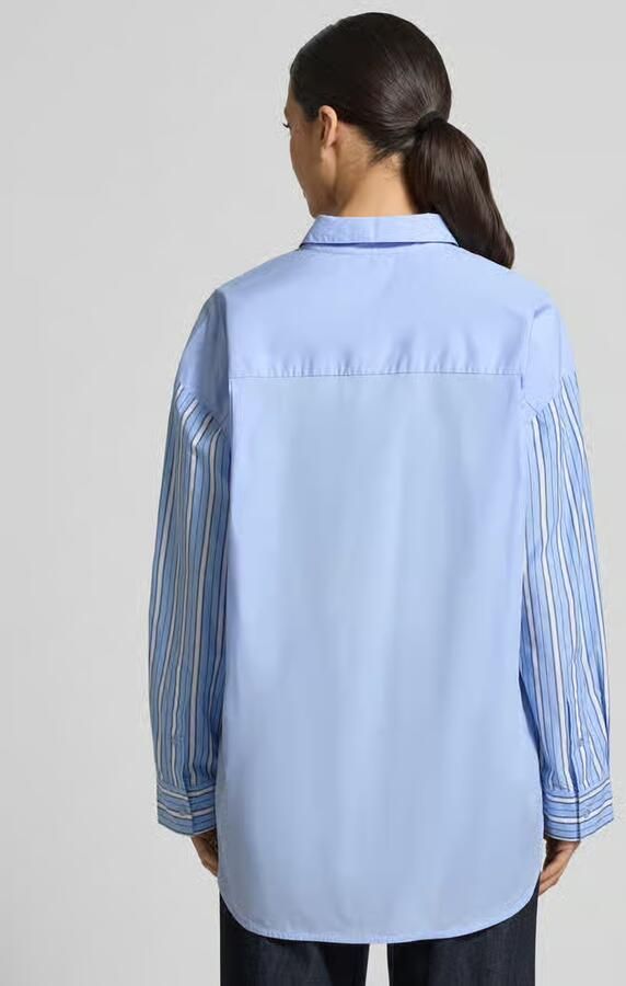 Essentiel Antwerp Relaxed fit overhemdblouse van puur katoen model 'JOLIVIA' - Foto 2