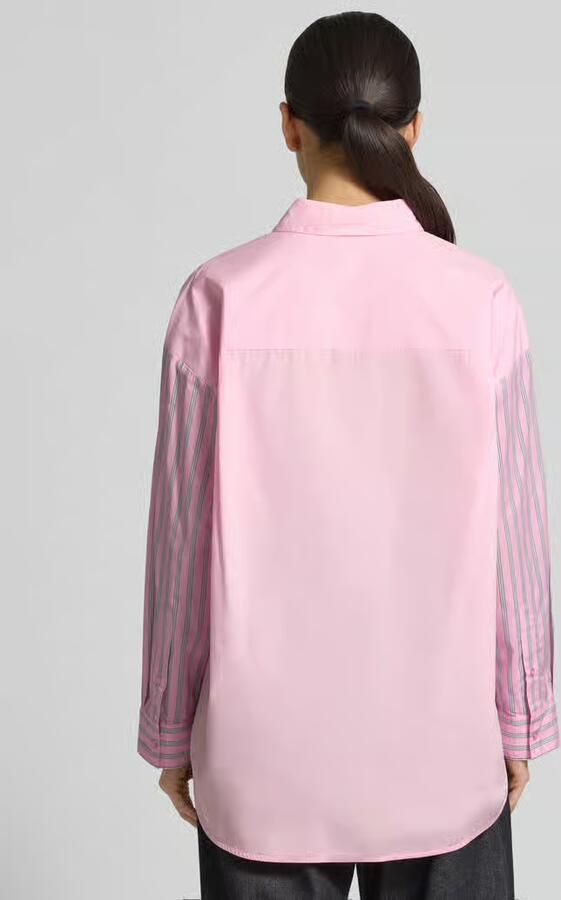 Essentiel Antwerp Relaxed fit overhemdblouse van puur katoen model 'JOLIVIA' - Foto 3