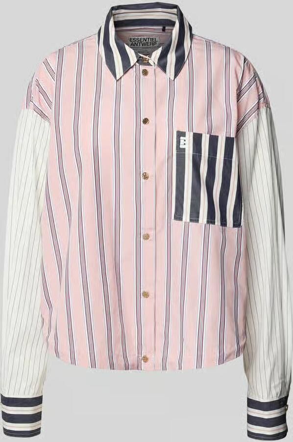 Essentiel Antwerp relaxed fit overhemdblouse van puur katoen model 'KOZEF'