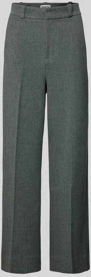 Essentiel Antwerp Straight leg stoffen broek met riemlussen - Foto 2